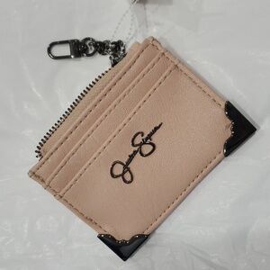 Jessica Simpson powder blush ultra slim millie mini card case and ID holder new